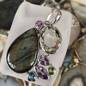 Pangea Mines multi-gem necklace MSRP $399.99